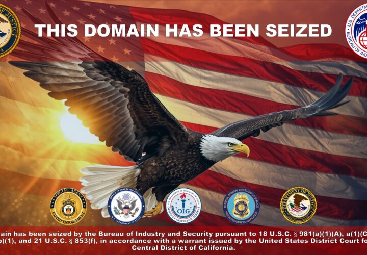 Immagine presente sul sito https://www.oxygenforensics.com/ dopo il sequestro avvenuto il 20 settembre 2026